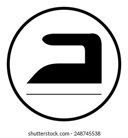 Steam iron icon