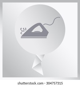 Steam iron icon