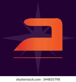 Steam iron icon 
