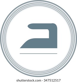 Steam iron icon 