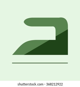 Steam iron icon 