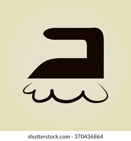Steam iron icon 