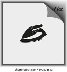 Steam iron icon.