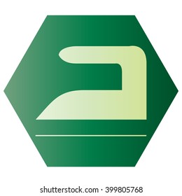 Steam iron icon 