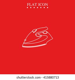 Steam iron icon.