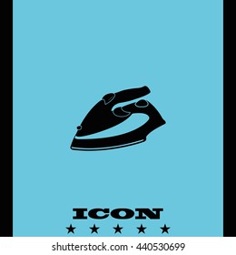 Steam iron icon.