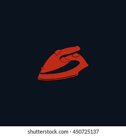 Steam iron icon.