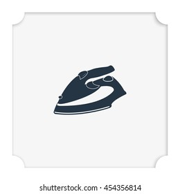 Steam iron icon.
