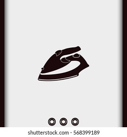 Steam iron icon.