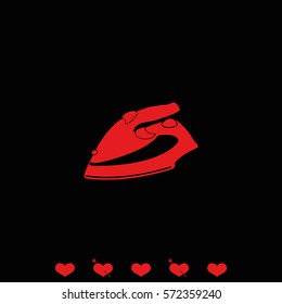 Steam iron icon.