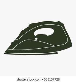 Steam iron icon.
