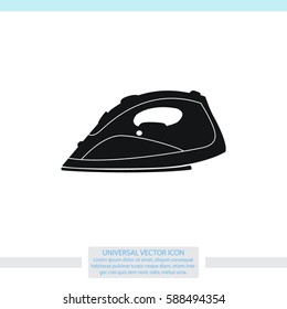 Steam iron icon.