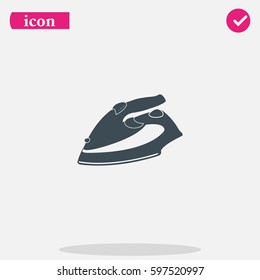Steam iron icon.