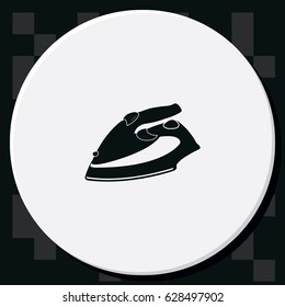 Steam iron icon.