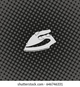 Steam iron icon.