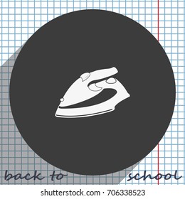Steam iron icon.
