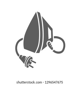 Steam iron icon. can be use for web
