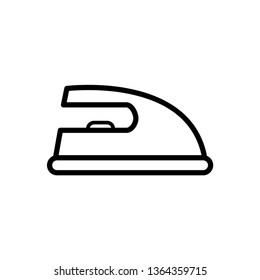 Steam iron icon. Home appliance, Housekeeping tool vector.