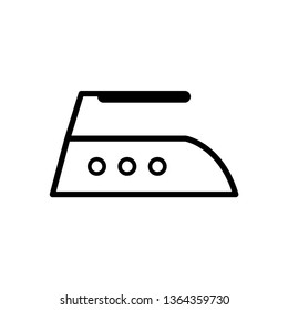 Steam iron icon. Home appliance, Housekeeping tool vector.