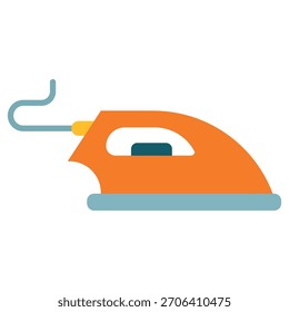 Steam Iron Icon Template – Laundry Equipment Vector
