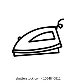 steam iron icon vector