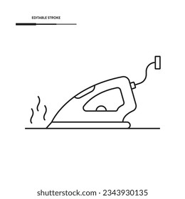 Diseño de vectores de iconos de hierro a vapor.