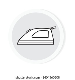 steam iron icon- vector illustration
