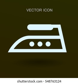 steam iron icon vector illustration