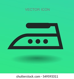 steam iron icon vector illustration