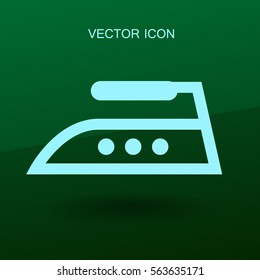 ilustración vectorial de icono de hierro de vapor