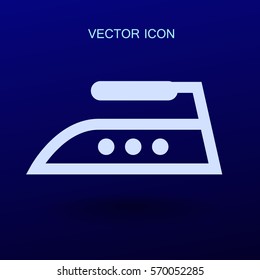 steam iron icon vector illustration