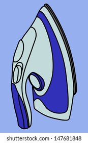 Steam iron illustration