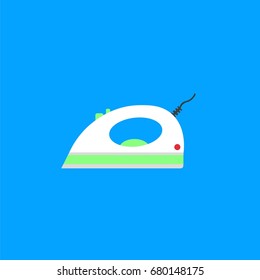 steam iron vector icon