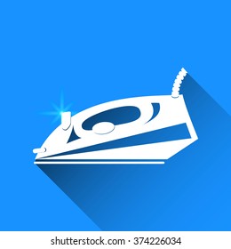steam iron vector icon cold vector icon