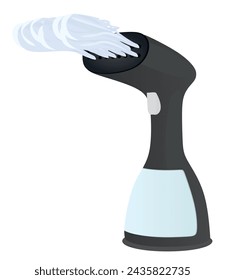 Steam iron- vertical. vector illustration