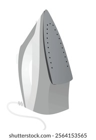 Steam iron- vertical. vector illustration