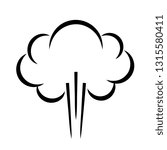 Steam jet vector icon isolated on white background