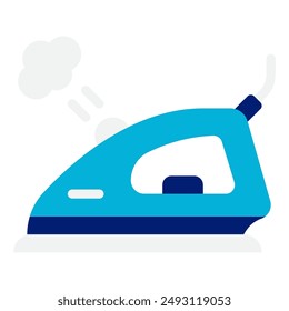 Steam laundry shop icon illustration