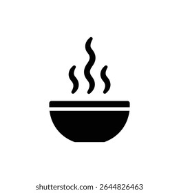 Steam Lines Rising from Bowl for Relaxing Aromatherapy or Hot Beverage