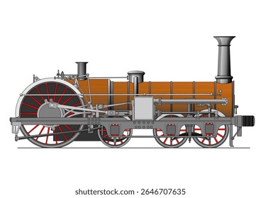 Steam locomotive from the beginning of the 20th century