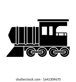 Steam locomotive icon. Simple vector of train transport icons for ui and ux, website or mobile application