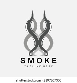Steam Steam Logo Vector Hot Evaporating Aroma. Smell Line Illustration, Cooking Steam Icon, Steam Train, Baking, Smoking