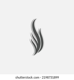 Steam Steam Logo Vector Hot Evaporating Aroma. Smell Line Illustration, Cooking Steam Icon, Steam Train, Baking, Smoking