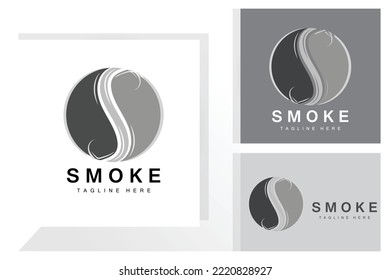 Steam Steam Logo Vector Hot Evaporating Aroma. Smell Line Illustration, Cooking Steam Icon, Steam Train, Baking, Smoking