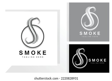 Steam Steam Logo Vector Hot Evaporating Aroma. Smell Line Illustration, Cooking Steam Icon, Steam Train, Baking, Smoking