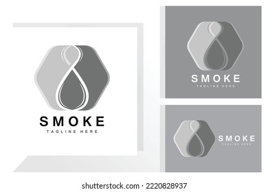 Steam Steam Logo Vector Hot Evaporating Aroma. Smell Line Illustration, Cooking Steam Icon, Steam Train, Baking, Smoking