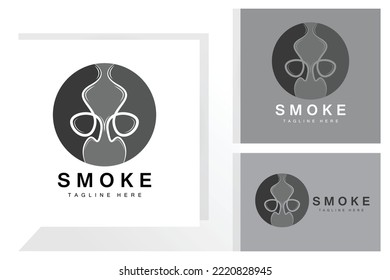 Steam Steam Logo Vector Hot Evaporating Aroma. Smell Line Illustration, Cooking Steam Icon, Steam Train, Baking, Smoking