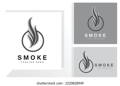 Steam Steam Logo Vector Hot Evaporating Aroma. Smell Line Illustration, Cooking Steam Icon, Steam Train, Baking, Smoking