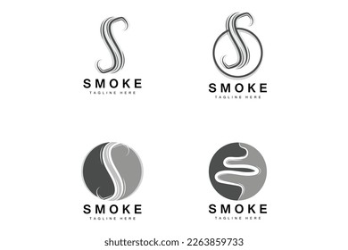 Steam Steam Logo Vector Hot Evaporating Aroma. Smell Line Illustration, Cooking Steam Icon, Steam Train, Baking, Smoking