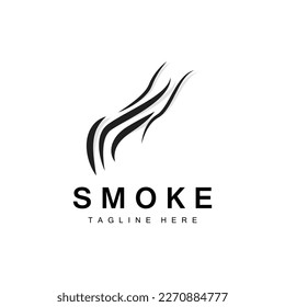 Steam Steam Logo Vector Hot Evaporating Aroma. Smell Line Illustration, Cooking Steam Icon, Steam Train, Baking, Smoking